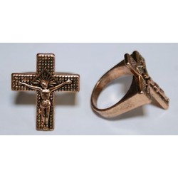 Кольцо Печатка с крестом 1