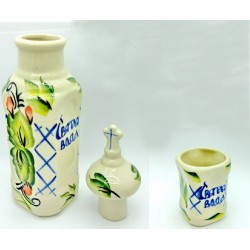 Бутылка   керамика с стаканом ПАСХА  Г