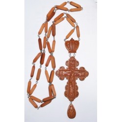 Наперсный  наградной крест  с цепочкой 6 дерево груша