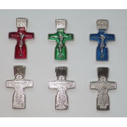 Крест Федоровский 1 c эмалью 059-1, упаковка 1000шт