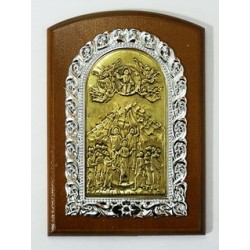 Икона на дереве литье Коронация  Пр-цы11х15см