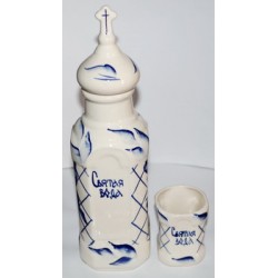 Бутылка и стакан керамика Гжель Г