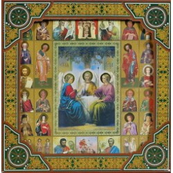 Троица Св. Икона  баг.рам. Подарочной упаковке