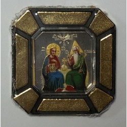 Троица Новозаветная  Одинарная икона в стекле    упаковка 25 шт