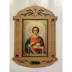 Пантилеймон Иконы дерев.под оргстеклом с ладаном