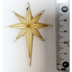 Звезда Вифлиемская 5х4см без упак  сувениры из фанеры