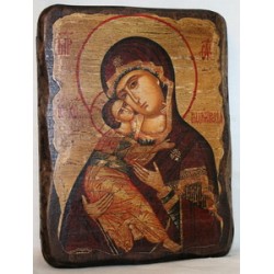 Владимирская Икона  Греческая под старину 14х17