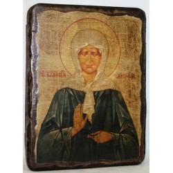 Матрона Икона  Греческая под старину 14х17
