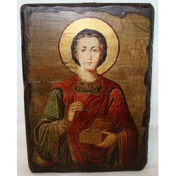 Пантелеймон Икона  Греческая под старину 14х17
